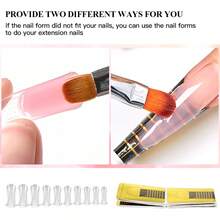 MEET ACROSS 20ml 固体延长胶，指甲加固聚合物，丙烯酸凝胶，闪粉，粉色 UV LED 固化凝胶，快速延长指甲 - 彩色 - 查看 3