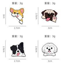 1pc Creative Cute Dog Brooch, Corgi, Border Collie, Pug, Shih Tzu Shaped Fashion Accessory, Personalized Zinc Alloy Badge - Multicolor - View 5