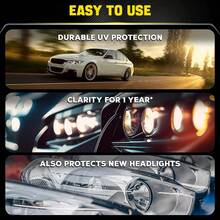 HGKJ RG316 Car Headlight Cleaning Agent And Refresher, Car Headlight Restoration Liquid, No Need For Polishing, Car Headlight Housing Aging Cleaning Agent, Headlight Lens Yellowing Polishing Agent, Car Coating, Headlight Cleaner, Headlight Yellowing And Scratch Repair Polishing Tool Kit (30/100ml) - Multicolor - View 10