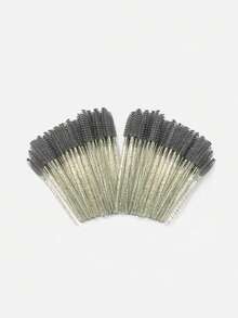 Wholesale Glitter Brush Kit For Eyelash Extensions, Eyebrows, And Micropigmentation - Disposable Brush Kit For Eyelashes And Eyebrows – Hygiene And Precision - 銀色 - 查看 2