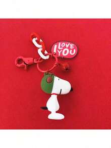 SNOOPY 1 chiếc móc khóa sáng tạo, mặt dây chuyền hình hoạt hình dễ thương dành cho cặp đôi, phụ kiện túi xách - Nhiều màu - Xem 3