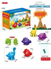 Juguete educativo interactivo con forma de dinosaurio, para interacción entre padres e hijos - Multicolor - Ver 10