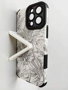 High End Sketch Flower Compatible With Apple Series Niche Non Collision Styles - White - View 5