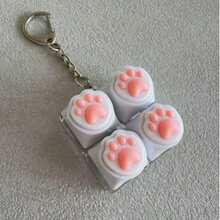 多键便携式键盘点击器钥匙扣，成人专注放松减压桌面玩具，理想礼物 - 多色 - 查看 8