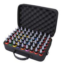 naom Tattoo Ink Storage Case, Portable Tattoo Ink Storage Case. It Can Hold 54 1-Ounce Ink Bottles, Preventing Leaks And Drying Out. Suitable For Both Beginners And Professional Tattoo Artists. Ink And Tattoo Supplies Not Included. - View 7