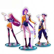 3 Cartoon Anime K-POP Character Diverse Creative Ornaments HUNTR Desktop Ornaments Christmas Stocking Gifts Valentine's Day Easter Holiday Party Fashion Small Gifts - Multicolor - View 1