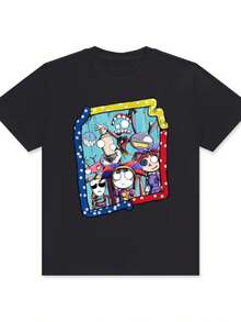 The Digital Circus Unisex Cotton Tee - White - View 1