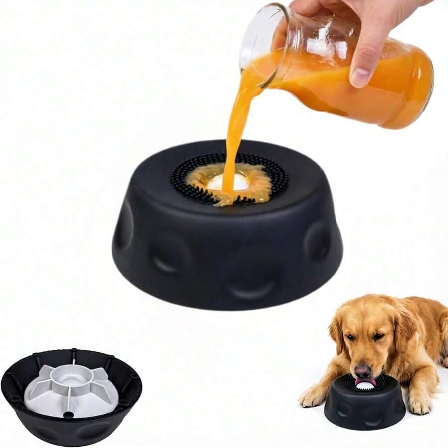 1 quả bóng liếm chống trượt cho chó, bát ăn chậm giảm lo âu có bóng lăn, đồ chơi thảm liếm bằng silicon, phù hợp cho mọi loại chó và mèo, bát liếm chống tràn, đồ chơi liếm tương tác.