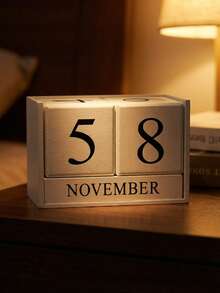 Lịch vạn niên để bàn bằng gỗ tiết kiệm không gian, làm nổi bật phong cách bàn làm việc, hiển thị ngày và tháng theo phong cách Bắc Âu, phù hợp cho những người yêu thích trang trí văn phòng, trang trí bàn làm việc hiện đại, đạo cụ chụp ảnh hoàn hảo, phụ kiện bàn làm việc, trang trí phòng, trang trí nhà cửa, vật dụng cần thiết khi đi du lịch, đồ dùng cho bữa tiệc. - Một kích thước phù hợp với tất cả - Xem 6