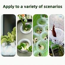 Bộ 10 giỏ trồng cây thủy canh (bao gồm 10 giỏ trồng + 10 miếng xốp ươm hạt) | Giúp cố định hạt giống, chống nổi, hệ rễ trong suốt, phụ kiện cho hệ thống nhà kính thủy canh ban công. - A+B - Xem 4