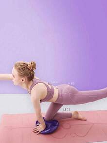 1个平衡垫瑜伽按摩垫，半圆形初学者瑜伽球，按摩球踝关节训练器 - 彩色 - 查看 3