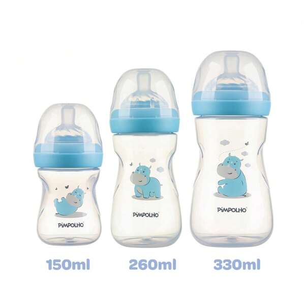Mamadeira Menino Menina Pimpolho BPA Free 150ml / 260ml / 330ml Anticólica Soft Touch Bebê