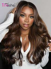 Tóc giả Tinashe 1B/2/30 kiểu U-Part không đường nối, mật độ 180%, chân tóc màu vàng mật ong, không cần cắt tỉa, keo dán hay cặn bẩn, tóc giả tự nhiên Brazil dành cho nữ. - SNATURAL/30 - Xem 3
