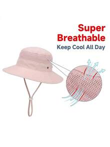 男士夏季遮阳帽，防紫外线，透气镂空遮阳帽，渔夫帽 - 彩色 - 查看 11