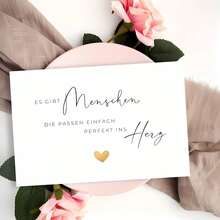 Thiệp Joli "Có những người hoàn toàn phù hợp với trái tim tôi" - Kèm phong bì và tem sáp - Thiệp sinh nhật dành cho bạn thân - Thiệp sinh nhật bạn thân - A - Xem 5