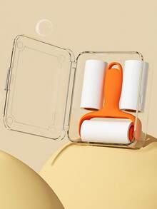 1 Set Portátil Mini Rodillo Quitapelusas - 1 Mango del Rodillo + 3 Rodillos de Repuesto, Adhesivo Fuerte para Eliminar Pelo de Mascotas, Fácil de Usar, Mango Reutilizable, Sin Necesidad de Energía para Mascotas/Ropa/Alfombras/Asientos de Coche, Esencial para Dueños de Mascotas y Viajes - Multicolor - Ver 15