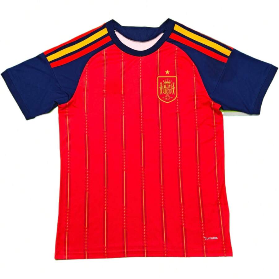 2026 Spain National Team Home Fan Edition Jersey Quick-Drying Breathable Football Jersey - 彩色 - 查看 1