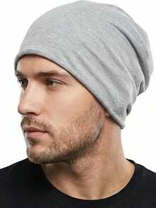 1/2pcs Pleated Beanie Hat, Women Spring/Summer Korean Style Single Layer Knitted Cap, Versatile Ear Warmer Turban Hat - Solid Color - View 10