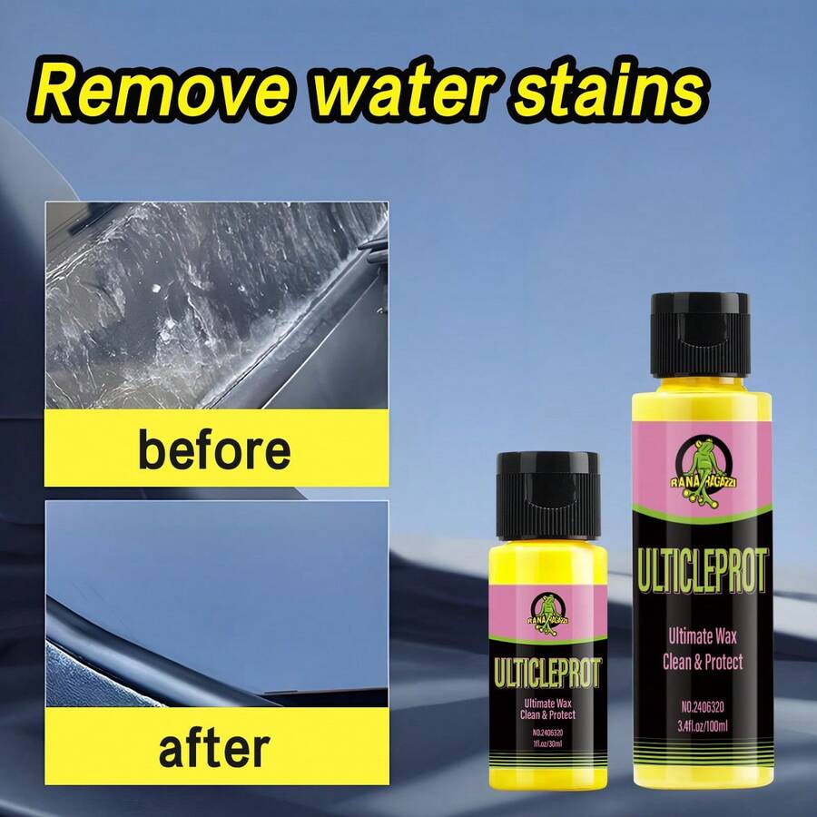 HGKJ终极车蜡清洁剂和保护剂 - 二合一汽车漆面清洁剂和保护剂，划痕修复和光泽增强，持久疏水性车蜡，适用于车辆细节处理和漆面护理，适用于所有汽车颜色和类型 - 多色 - 查看 1