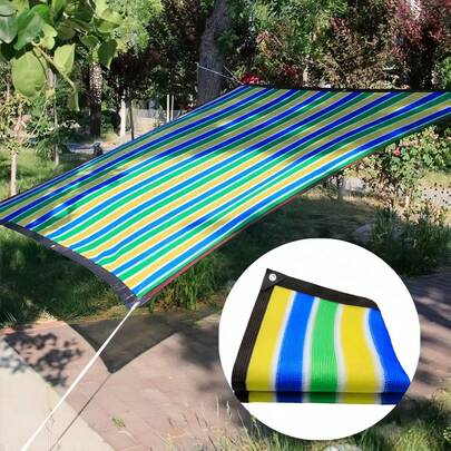 1pc Outdoor Sun Shade Cloth With Grommets - High Quality Sun Shading Fence, Durable & Tear-Resistant, Easy Installation For Balcony, Yard, Swimming Pool, Provides Excellent Sun Shielding And Privacy Protection