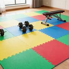 12pcs/Set EVA Interlocking Foam Exercise Mats, Extra Thick Non-Slip Soundproof Protective Pad For Home Gym, Game Room, Balcony, Plant Area, Pet, Picnic, Craft Room, High Density Floor Protector, Ideal Gift For Halloween, Christmas, Fitness Enthusiasts, Puzzle Carpet - A - View 7