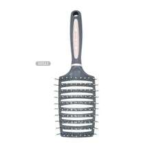1 pieza Cepillo secador de pelo anti-gran salida de aire, cepillo para cabello grueso y largo rizado de mujer, cepillo volumizador para secar el cabello rápidamente y alisarlo, herramienta de peinado curva anti-estática, apta para cabello húmedo y seco, peine, herramienta de peluquería, producto y accesorio para peinado, aplicable para temporada de peluquería - Gris - Ver 7