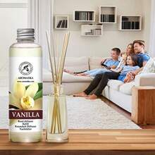 Vanilla Diffuser Refill w/Natural Essential Vanilla Oil 6.8 Fl Oz - Intensive - Fresh and Long Lasting Fragrance - Reed Diffuser Oil Refill Vanilla - for Aromatherapy - SPA - Home - Office - Fitness - Paquete de 1 unidad de 6.8 onzas líquidas - Ver 7