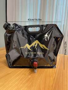 8升/28盎司可折叠便携式户外露营水袋，带阀门，储水袋，可收纳应急水瓶，男女通用，适用于露营、旅行、徒步、野餐、烧烤、应急备用，户外必备配件 - 彩色 - 查看 13