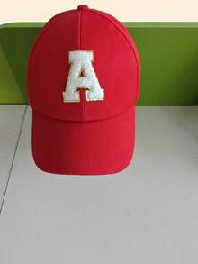 1pc Women's 26 Letter Embroidered Baseball Cap, Adjustable Outdoor Sun Protection Casual Hat Suitable For Spring/Autumn Travel, Beach, Street, Unisex Sports Sun Hat - Red - View 10