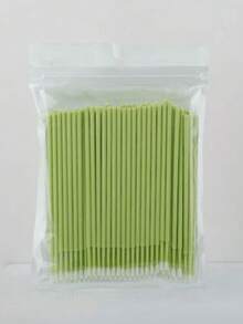 100片/包一次性微型睫毛卸妆湿巾，睫毛清洁刷，纳米清洁棉签，用于卸妆、眼线、睫毛嫁接清洁 - 彩色 - 查看 11