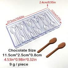 34pcs Chocolate Mold Set With 100pcs Chocolate Lollipop Sticks, Home Kitchen Chocolate Candy Baking Tools, Pastry Making Supplies - Clear - View 18