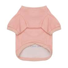 一件印有“我最爱你”字样的宠物狗连帽衫，粉色/蓝色母亲节主题宠物卫衣，适合小型/中型犬猫，母亲节服装，母亲节礼物 - 粉色 - 查看 4