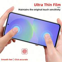 防震钢化玻璃屏幕保护膜 4片装 适用于三星 Galaxy A57 A37 A27 A17 A07 A56 A36 A26 A16 A06 A55 A35 A25 A15 A05 A54 A34 A24 A14 A04 A73 A53 A33 A23 A13 A03 A72 A52 A32 A12 A02 A71 A51 A21 全覆盖胶装屏幕保护膜 春季礼物 - 無色 - 查看 4