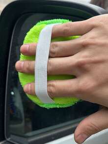 Bộ 1/3/9 miếng mút đánh bóng xe hơi 4 inch, hình tròn có chun, dùng để làm sạch xe, mút đánh bóng sợi siêu mịn. - A - Xem 9