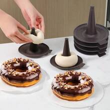1/3/6PCS Cetakan Kue Bagel Silikon, Alat Pembuat Donat Silikon, Cetakan Pembentuk Bagel untuk Oven Rumah, Desain Jaring Bernapas. Bentuk Pilar Kerucut, Mudah Membentuk Adonan, Pengoperasian Sederhana, Anti Lengket, Dapat Digunakan di Oven dan Pengukus. Dengan Pegangan Samping untuk Penanganan Mudah, Penyimpanan yang Dapat Ditumpuk untuk Menghemat Ruang Dapur - View 4