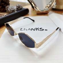3pcs/2pairs/1pair Metal Frame Diamond-Shaped Fashion Glasses, 2pcs Matching Combination Glasses For Alternating Wear, Essential For Driving, Fishing, Cycling, Vacation, Suitable For Daily Use And Outdoor Activities, Great Birthday Gift - Multicolor - View 7