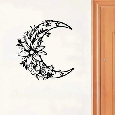 Bohemian Style Metal Wall Decor - Featuring Butterflies And Floral Motifs, Creating A Warm And Aesthetic Ambiance For Living Room And Home