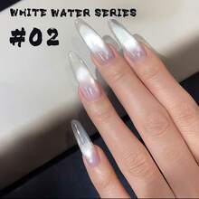 MIANEL 10ML 夏季美甲新品 2026 白色玻璃珠猫眼凝胶指甲油 透明闪粉指甲油 白色指甲油 美甲沙龙专用 UV 灯美甲 适用于手指甲和脚趾甲 - 彩色 - 查看 7