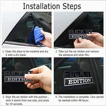 IT Edition Emblem Car Exterior Emblems Badge 3D Sticker Decal 3D Fender Badge Decal For Cars Trucks Black Plastic Replacement Decal - Đen Trắng - Xem 5