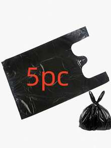 100 túi rác loại dày, cỡ lớn màu đen, chống rò rỉ, chịu tải cao, bền chắc, thích hợp cho nhà bếp, phòng khách, phòng ngủ, phòng tắm, văn phòng (có các tùy chọn 5/50/100 túi) - A - Xem 13