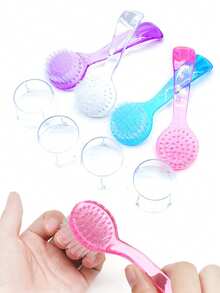 1 st nagelborsteset, grepphandtag, rengöringsborstar för naglar och tånaglar, nagelskrubb- och dammborste för manikyr, pedikyr, salong och dagligt bruk i hemmet - Multifärgad - Visa 6