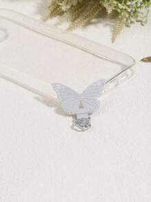 360°旋转超薄0.2mm手机垫，复古蝴蝶图案，304不锈钢手机夹，手机挂绳配件，单扣垫，超薄防丢背贴，坚固连接垫，单耳耳机夹，通用腕带金属垫贴片夹 - 彩色 - 查看 18