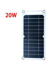 2/10/20/30W Waterproof Solar Charger - Portable USB Panel, Ideal For Outdoor Adventure - Camping, Travel, Charging Phones, Power Banks, Flashlights, Fans, Emergency Charging Power Solar Panel - A - View 16