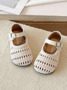 2026 Summer New Style Girls' Sandals - - - Princess Shoes For Girls - - Summer Style Baby Small Sandals, Hollow Design Sandals - Beige - View 5