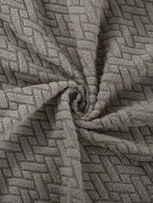 1件装/4件装，提花图案，抽象印花，裙边式椅套，家居用品，靠背一体式，通用型餐椅套，防尘，弹性，柔软，椅套，适用于餐椅、客厅、卧室，多种颜色可选 - 深灰色 - 查看 5