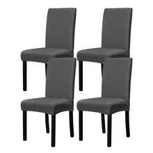 1/2/4/6件装弹力椅套，适用于家庭、酒店、餐厅、餐椅，四季通用 - 彩色 - 查看 9