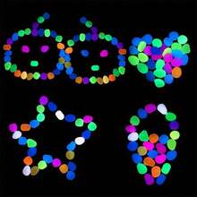28 Oversized Luminescent Stones - Self-Lighting, Solar-Operated/Battery-Free , Ideal For Indoor/Outdoor Christmas, Garden, Aquarium, Party Decorations - Assorted Colors - Sturdy All-Weather Decoration - Multicolor - View 6