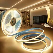 Dây đèn LED COB 2M/5M nguồn USB có công tắc cảm ứng điều chỉnh độ dài, có thể cắt theo ý muốn, thích hợp cho phòng khách, phòng ngủ, tủ quần áo, phông nền TV, nhà bếp. - Dải đèn COB - Xem 14