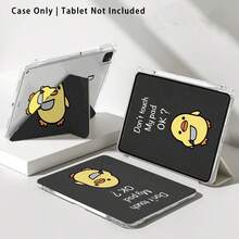 Chicken Holding Knife Pattern Acrylic Crystal Tablet Protective Case With Stand, Compatible With Samsung A9/A9+/S9/S9FE/A11/A11+/S11/S10 FE/S10 FE+/S10 Lite, A16 2025, Air 11/13, M3 2025, Mini 7 A17, Pro 2024, Air 11/13, M2 2024, Pro 11/13, M4 2024, Pro 12.9, 7/8/9 Gen, 10.2, 10 Gen, 10.9, Air 4/5/6/7/8, 10.9, Pro 11, 4/5/6 Gen, Mini 6, , Se 11, Honor, Matepad Se 11, , - Multicolor - View 8