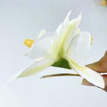1PCS/3PCS New Hawaiian Simulation Orchid Flower Duckbill Clip Hairpin Side Hairpin Suitable For Bridal Wedding Hawaii Beach Tropical Party Decoration - Nhiều màu - Xem 9